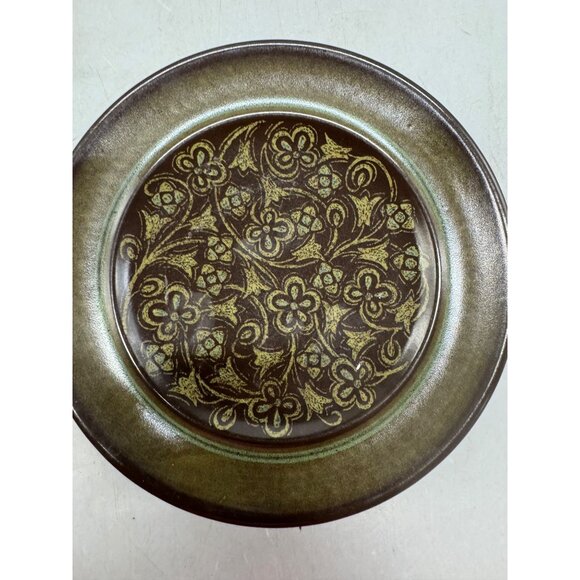 Vintage Franciscan Madeira Floral Ceramic 6.5" Plates Brown Patterned Set Of 2 - Picture 3 of 6